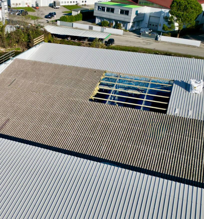 BONIFICA COPERTURA INDUSTRIALE IN AMIANTO